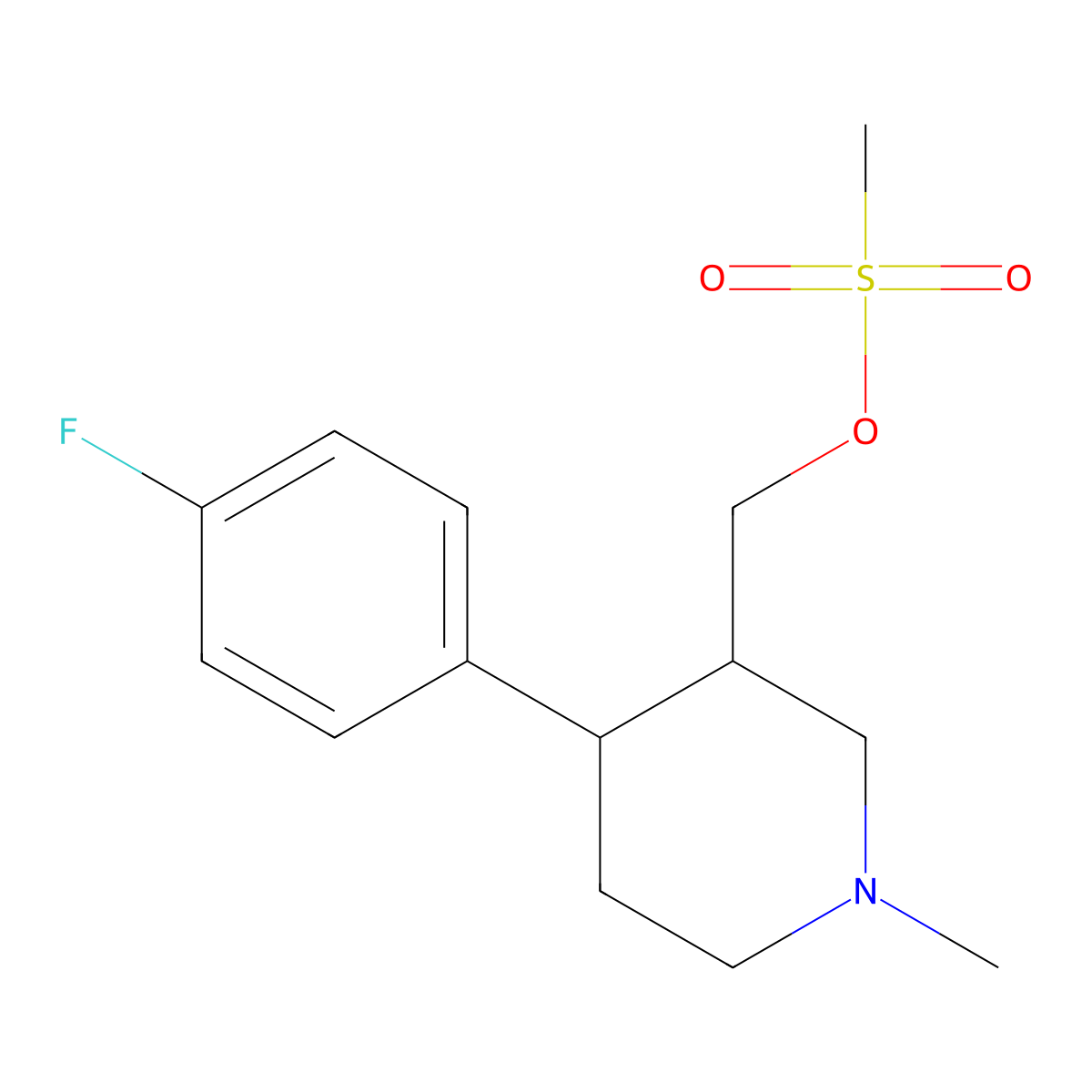 Paroxol Methanesulfonate molecular structure, CAS 608521-21-7