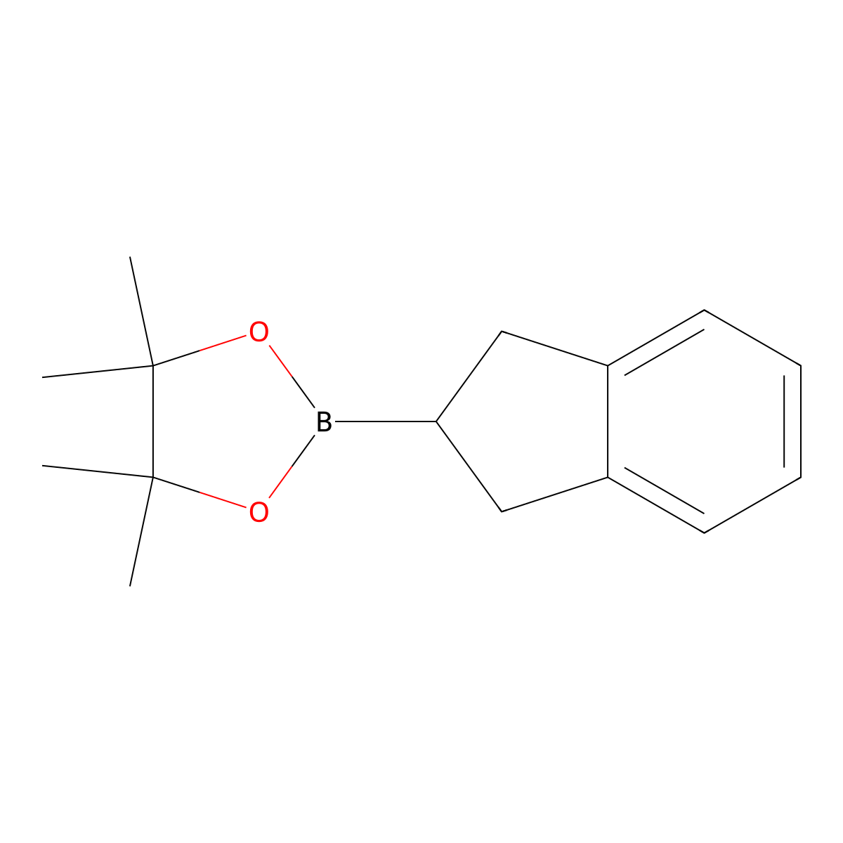 2-(2,3-Dihydro-1H-inden-2-yl)-4,4,5,5-tetramethyl-1,3,2-dioxaborolane molecular structure, CAS 608534-44-7