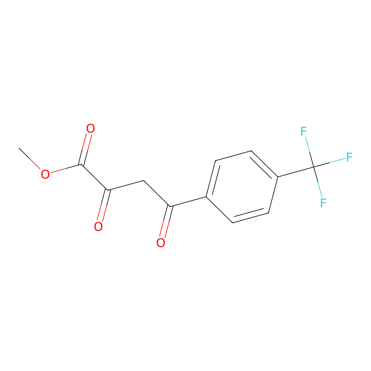 Methyl a,g-dioxo-4-trifluoromethylbenzenebutanoate molecular structure, CAS 608537-00-4