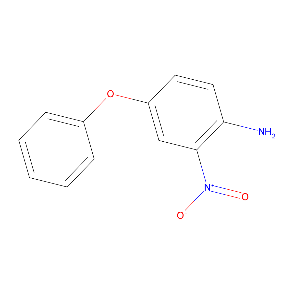 2-Nitro-4-phenoxyaniline molecular structure, CAS 60854-00-4