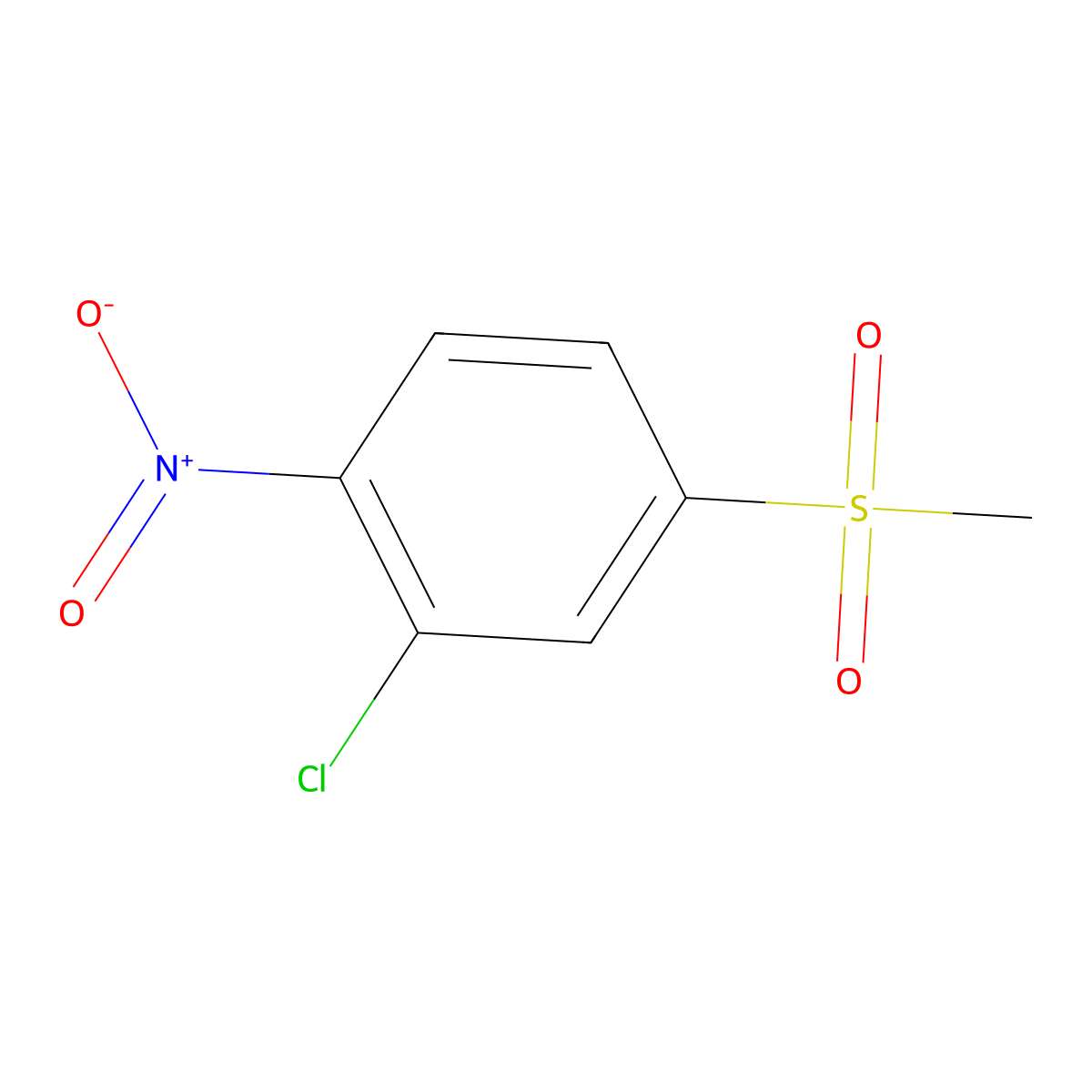 2-Chloro-4-methylsulfonyl-1-nitrobenzene molecular structure, CAS 60854-81-1