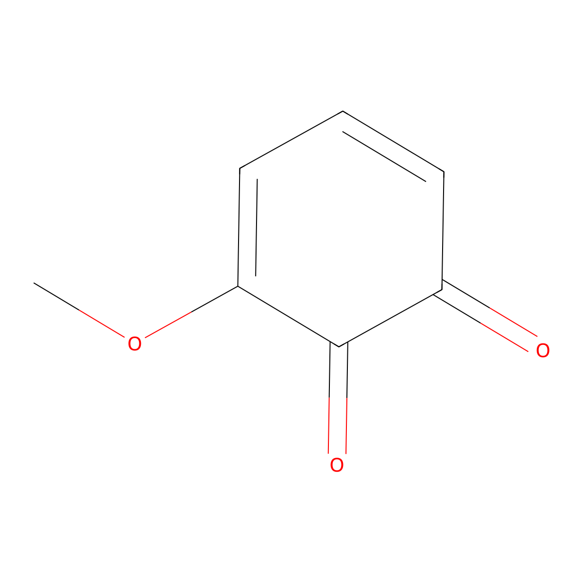 3-Methoxy-[1,2]benzoquinone molecular structure, CAS 60855-15-4