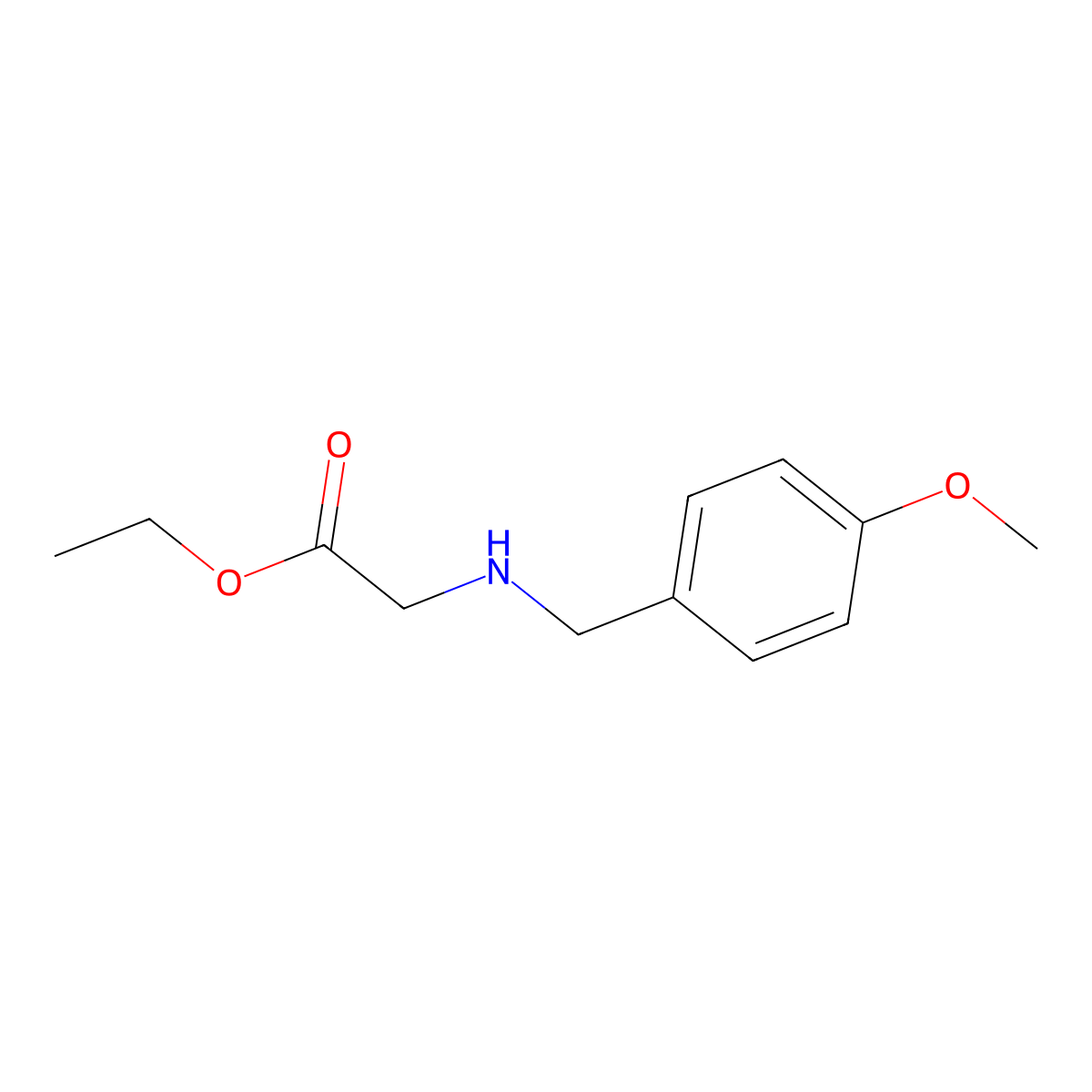N-[(4-Methoxyphenyl)methyl]glycine ethyl ester molecular structure, CAS 60857-16-1