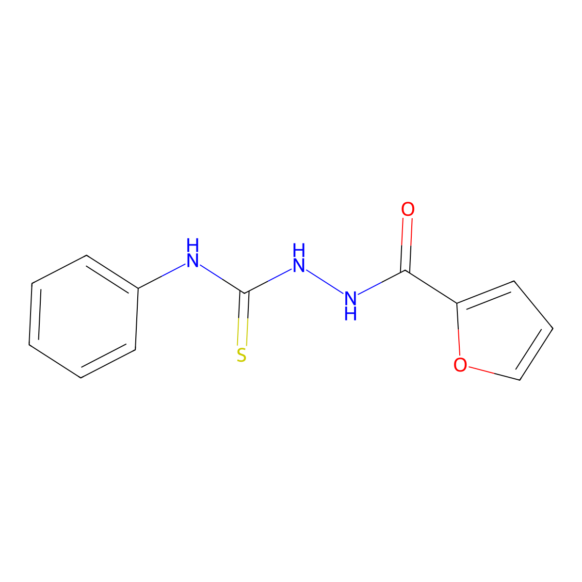 2-(2-Furoyl)-N-phenylhydrazinecarbothioamide molecular structure, CAS 60870-34-0