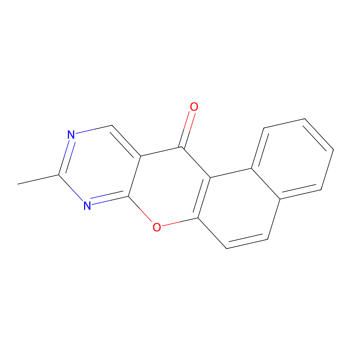 14-Methyl-11-oxa-13,15-diazatetracyclo[8.8.0.02,7.012,17]octadeca-1(10),2,4,6,8,12,14,16-octaen-18-one molecular structure, CAS 60870-57-7