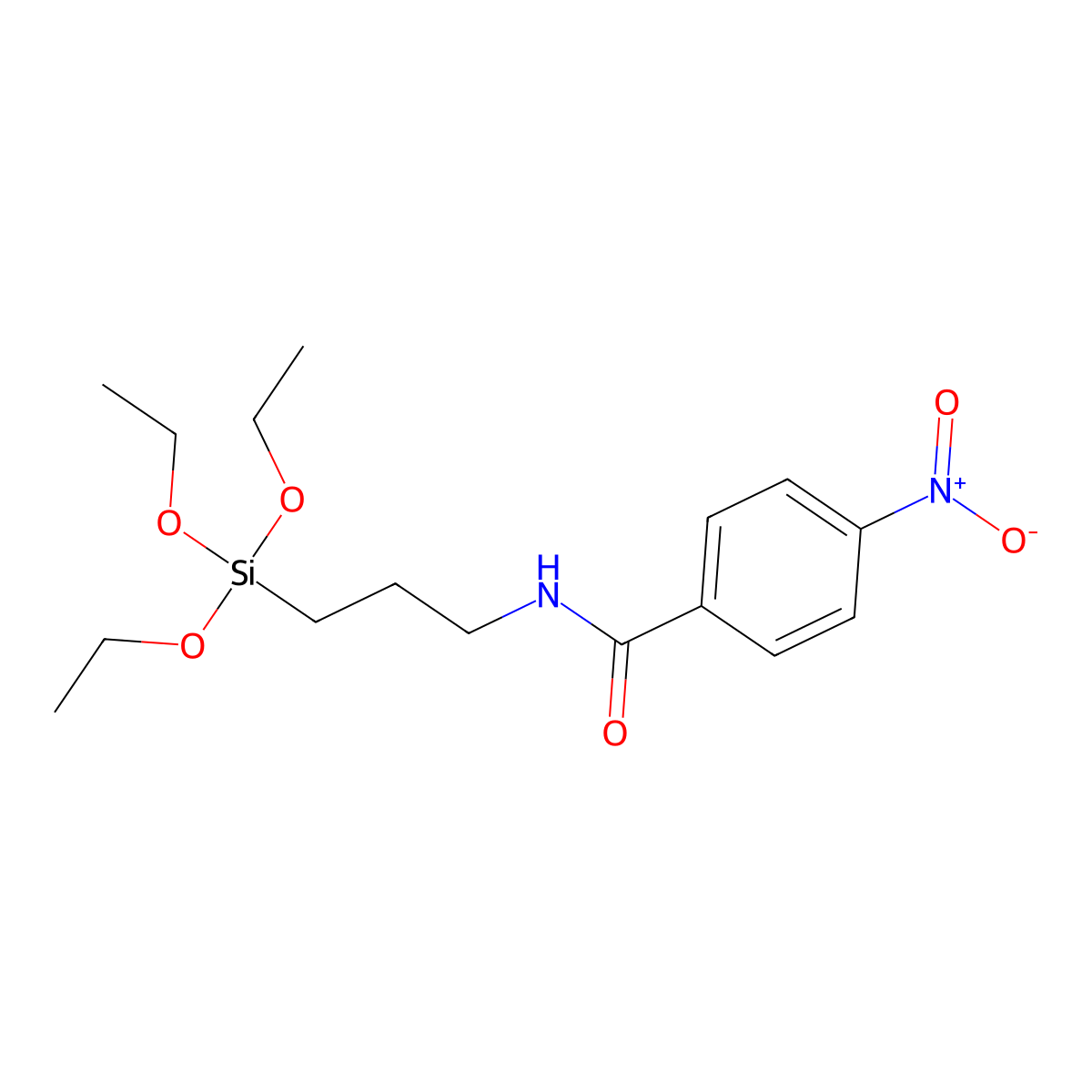 4-nitro-N-[3-(triethoxysilyl)propyl]benzamide molecular structure, CAS 60871-86-5