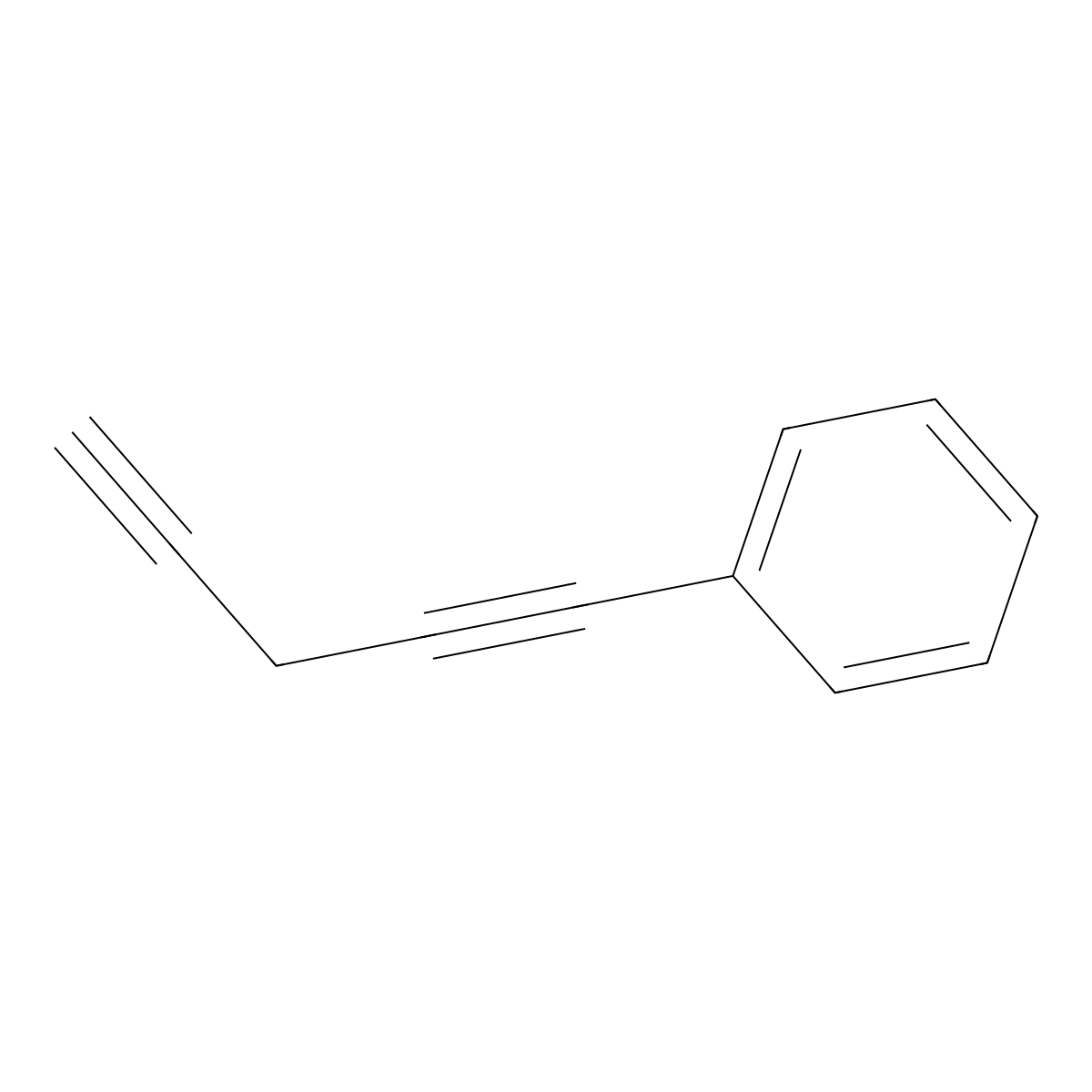1,4-Pentadiynylbenzene molecular structure, CAS 6088-96-6