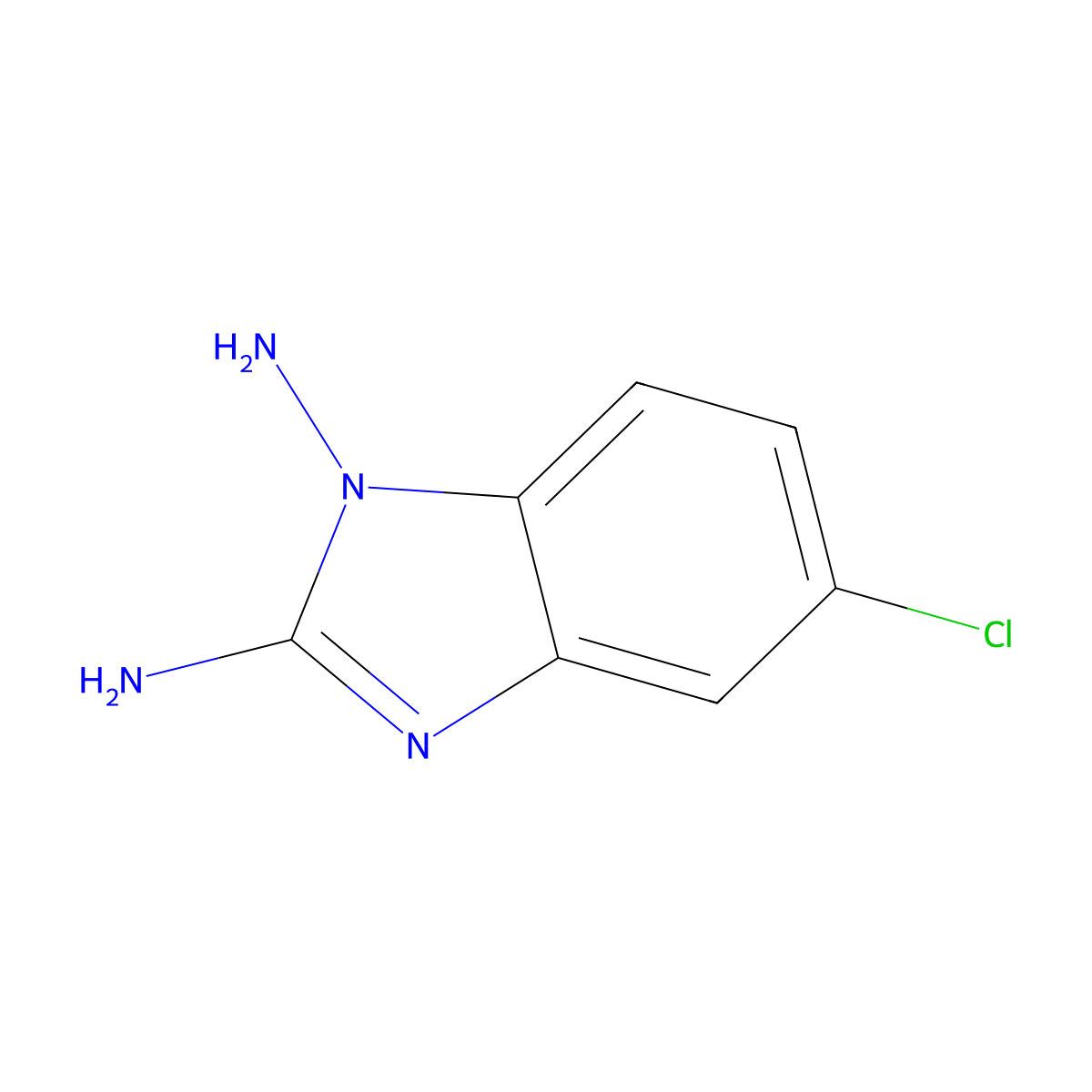 5-Chloro-1H-benzo[d]imidazole-1,2-diamine molecular structure, CAS 60882-71-5