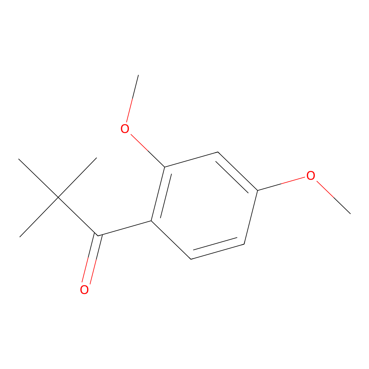 1-(2,4-Dimethoxyphenyl)-2,2-dimethylpropan-1-one molecular structure, CAS 60884-08-4
