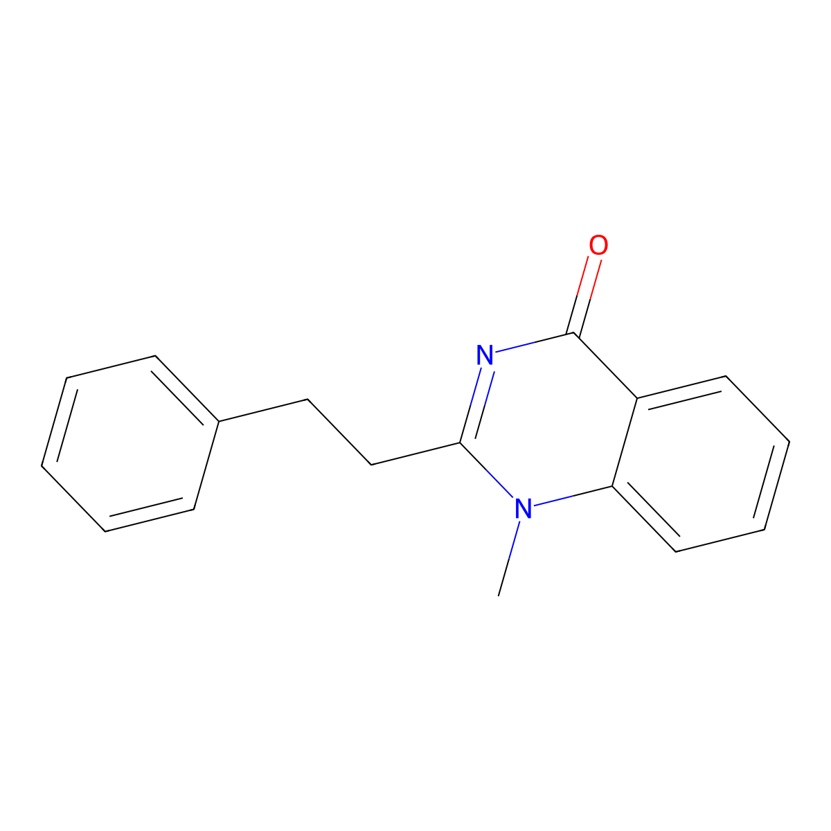 1-Methyl-2-phenethylquinazolin-4(1H)-one molecular structure, CAS 60888-88-2