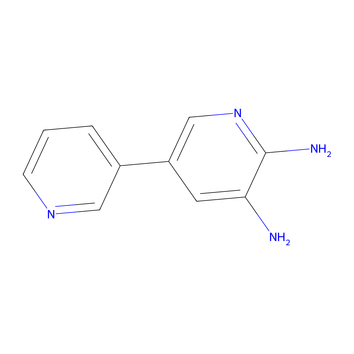 5-Pyridin-3-ylpyridine-2,3-diamine molecular structure, CAS 608881-03-4