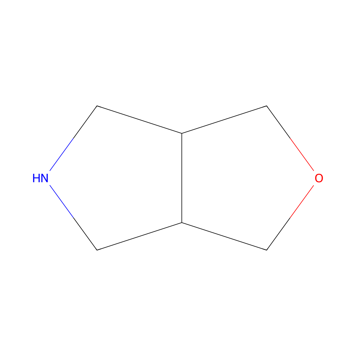 Hexahydro-1H-furo[3,4-c]pyrrole molecular structure, CAS 60889-32-9