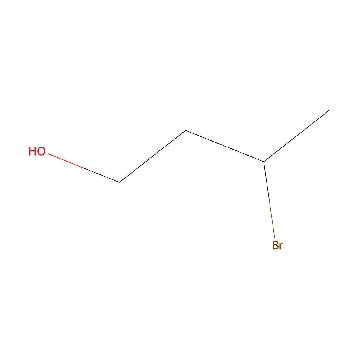 3-Bromobutan-1-ol molecular structure, CAS 6089-12-9