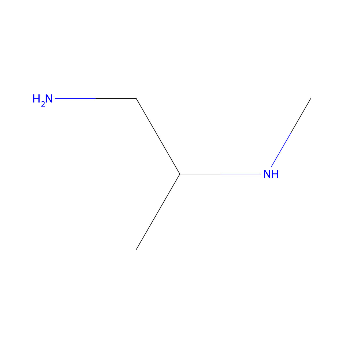 (1-Aminopropan-2-yl)(methyl)amine molecular structure, CAS 6089-40-3