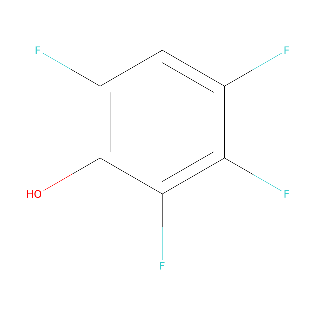 2,3,4,6-Tetrafluorophenol molecular structure, CAS 60890-56-4