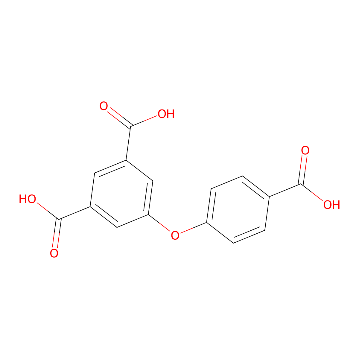 5-(4-Carboxyphenoxy)isophthalic acid molecular structure, CAS 60893-67-6