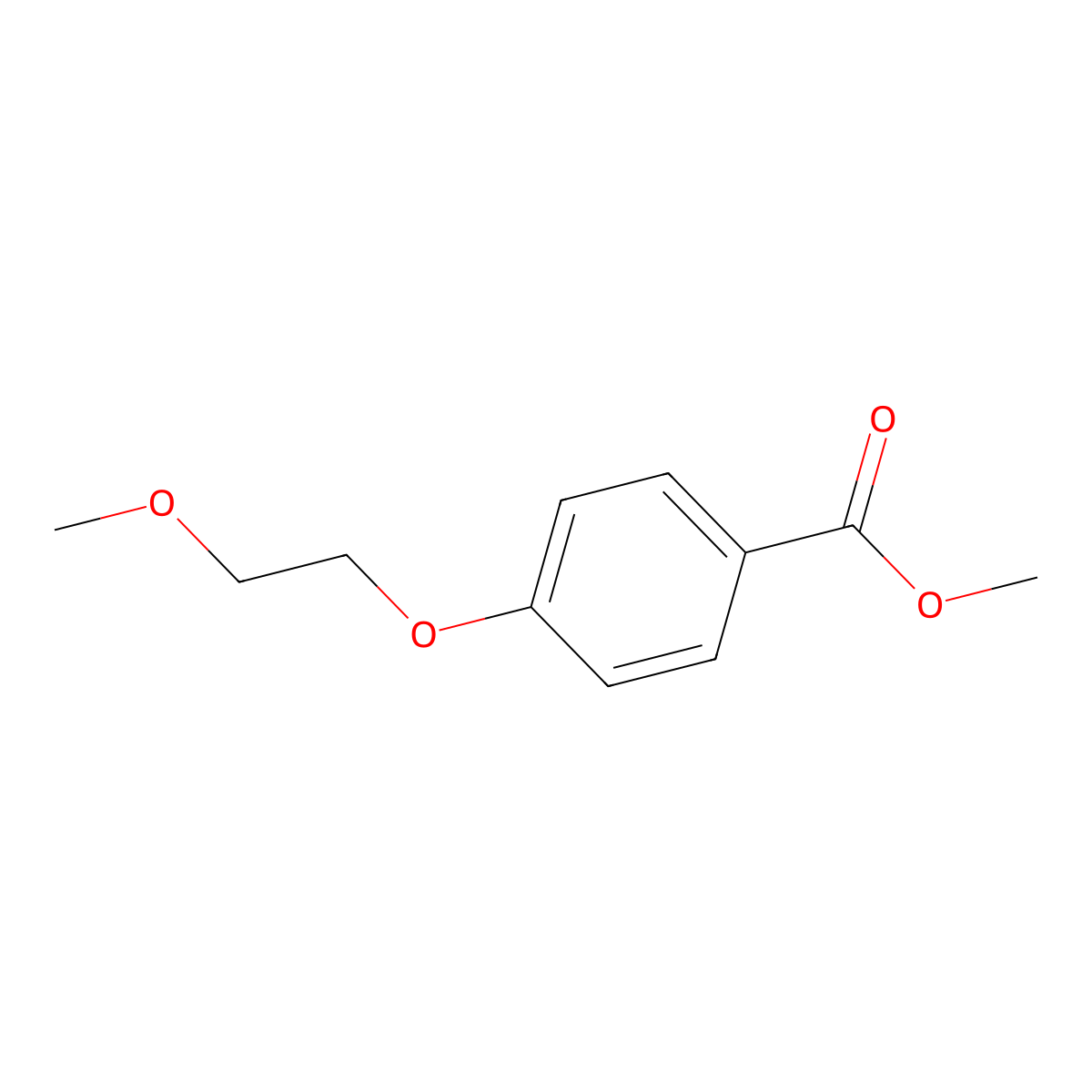 Methyl 4-(2-methoxyethoxy)benzoate molecular structure, CAS 60893-68-7