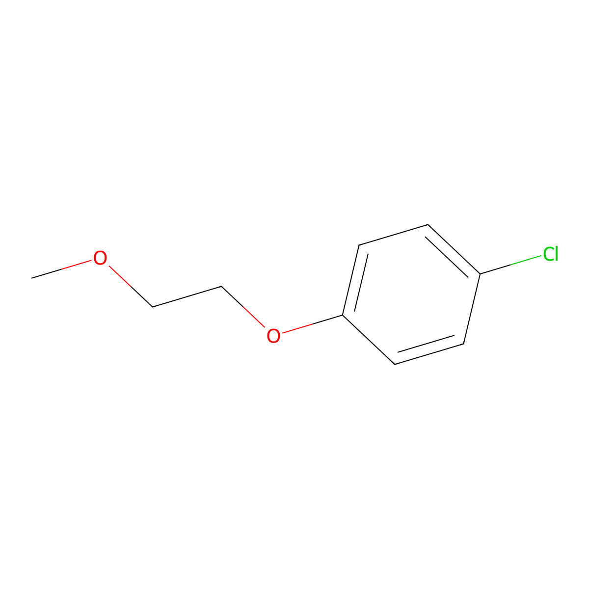 1-Chloro-4-(2-methoxyethoxy)benzene molecular structure, CAS 60893-72-3