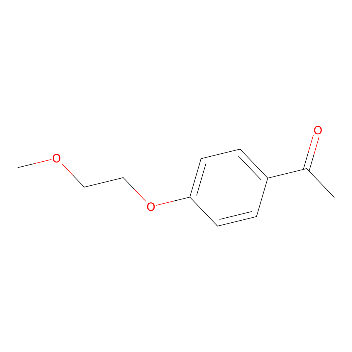 1-[4-(2-Methoxyethoxy)phenyl]ethan-1-one molecular structure, CAS 60893-75-6
