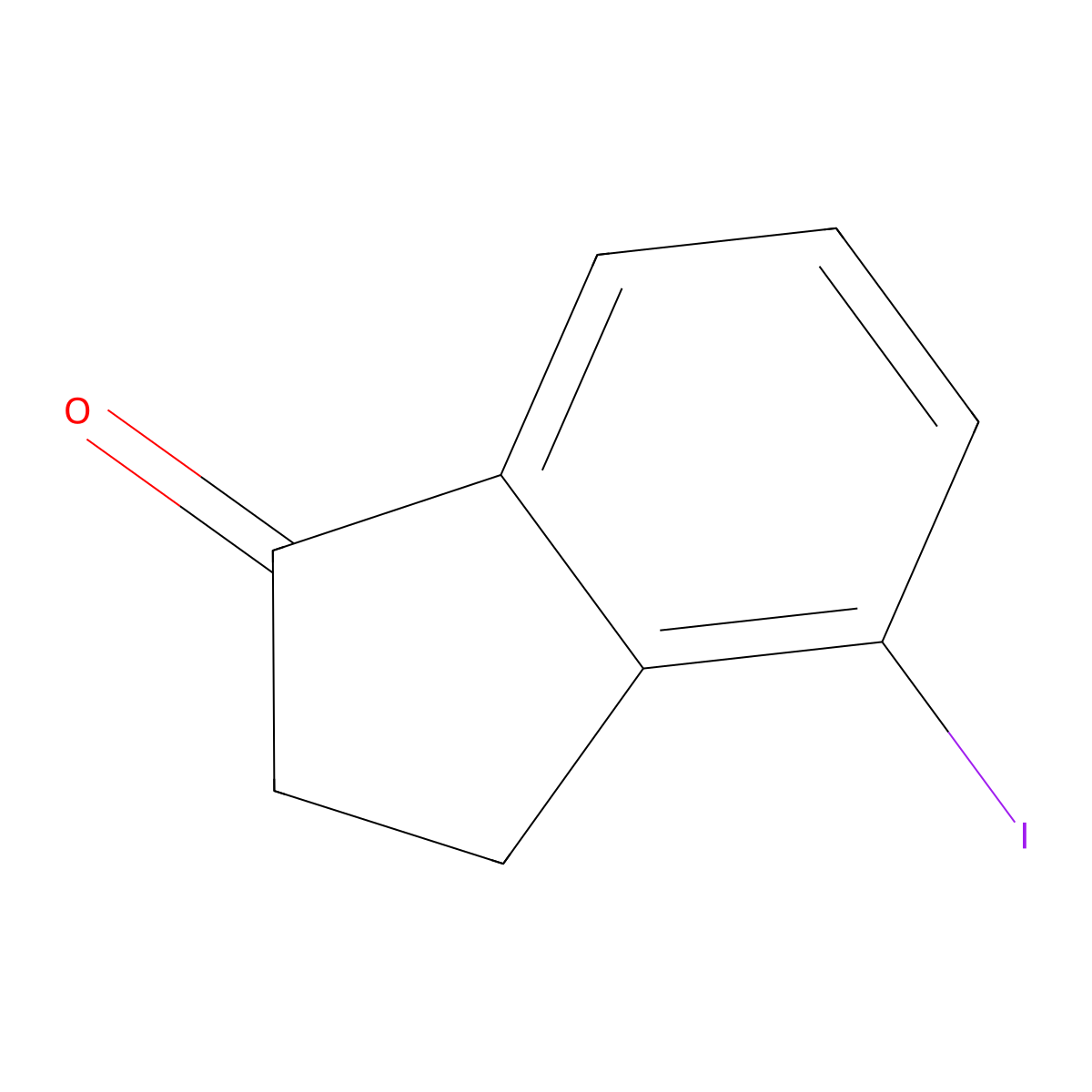 4-Iodo-2,3-dihydro-1H-inden-1-one molecular structure, CAS 60899-33-4