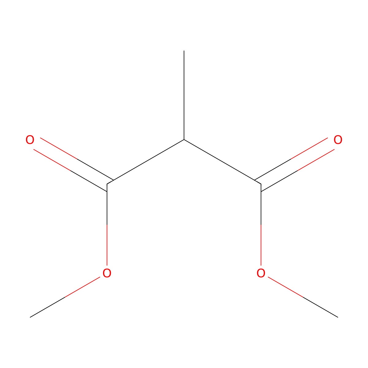 Dimethyl methylmalonate molecular structure, CAS 609-02-9