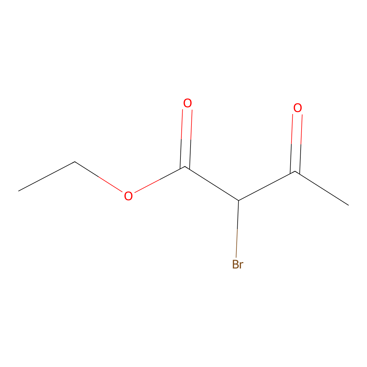 Ethyl 2-bromo-3-oxobutanoate molecular structure, CAS 609-13-2