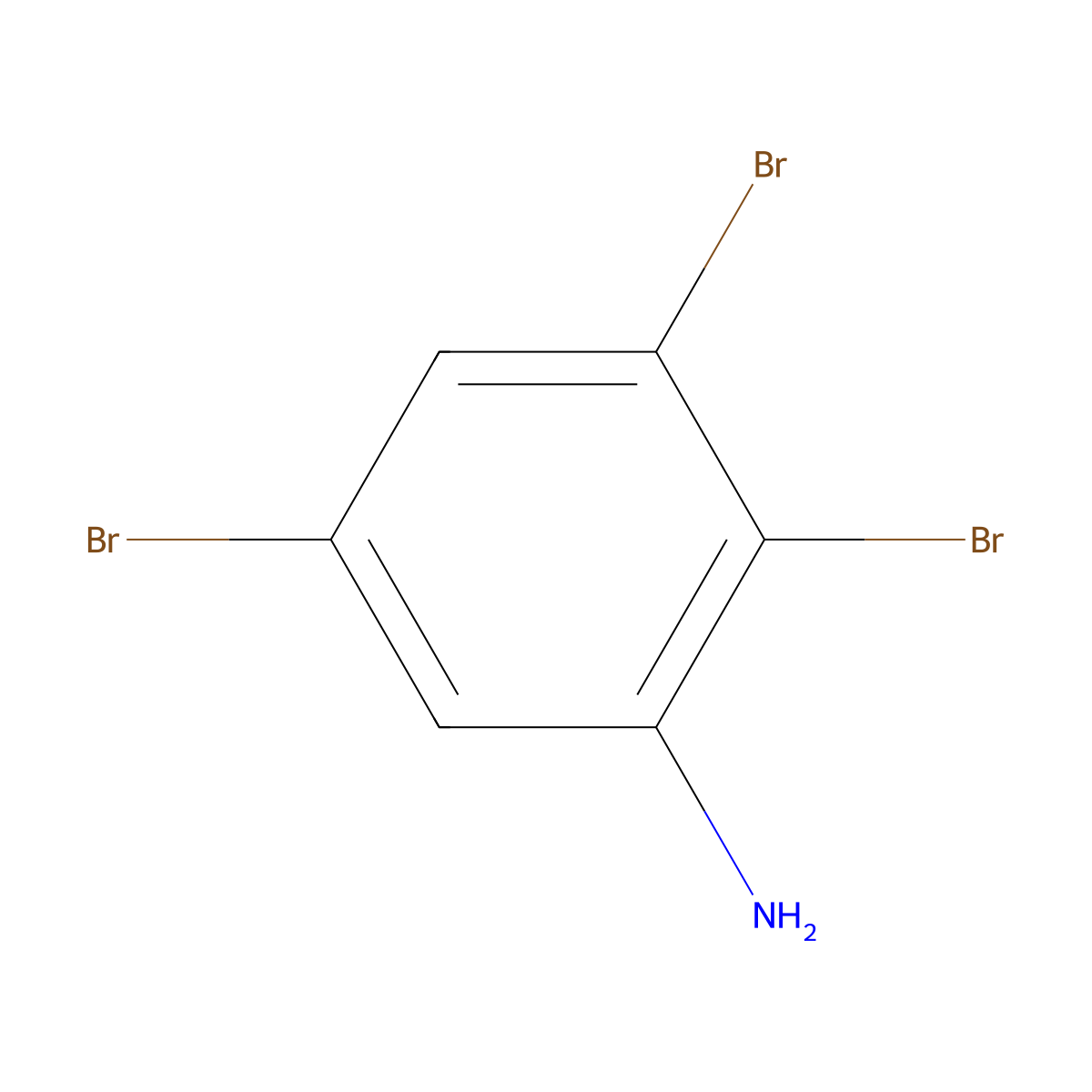 2,3,5-Tribromoaniline molecular structure, CAS 609-17-6