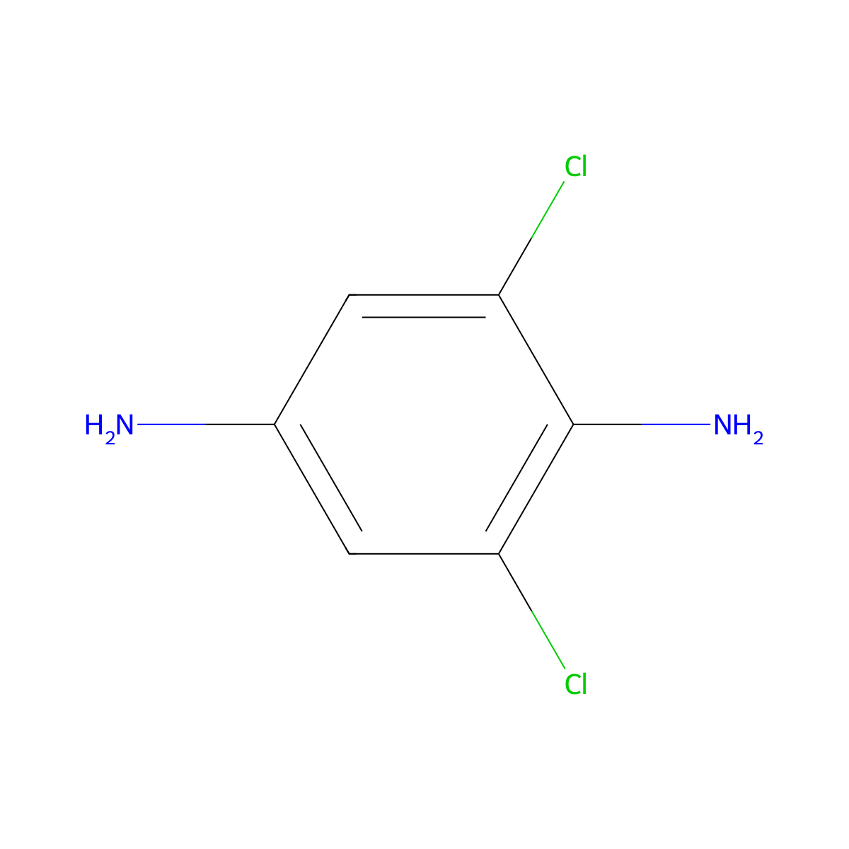 2,6-Dichloro-1,4-benzenediamine molecular structure, CAS 609-20-1