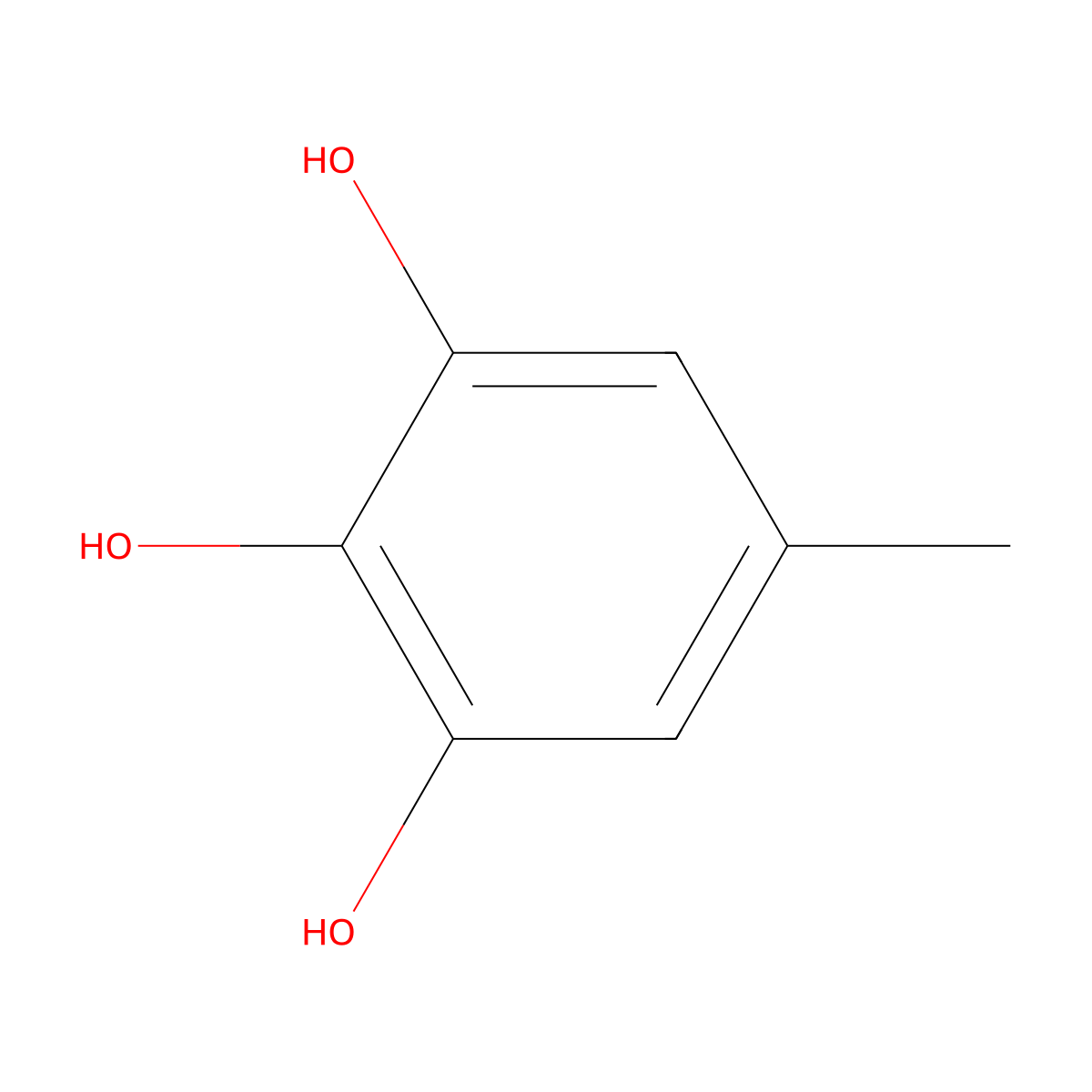 1,2,3-Benzenetriol, 5-methyl- molecular structure, CAS 609-25-6