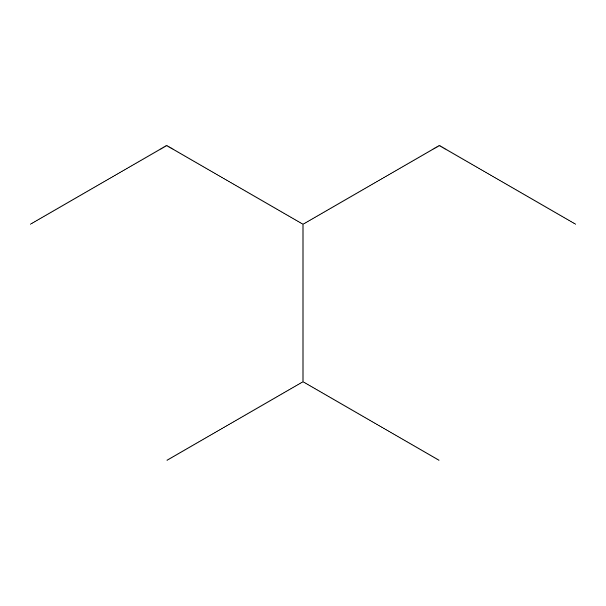 3-Ethyl-2-methylpentane molecular structure, CAS 609-26-7
