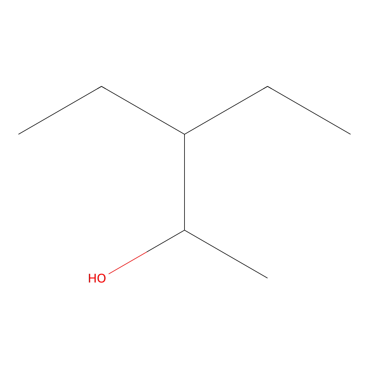 2-Pentanol, 3-ethyl- molecular structure, CAS 609-27-8