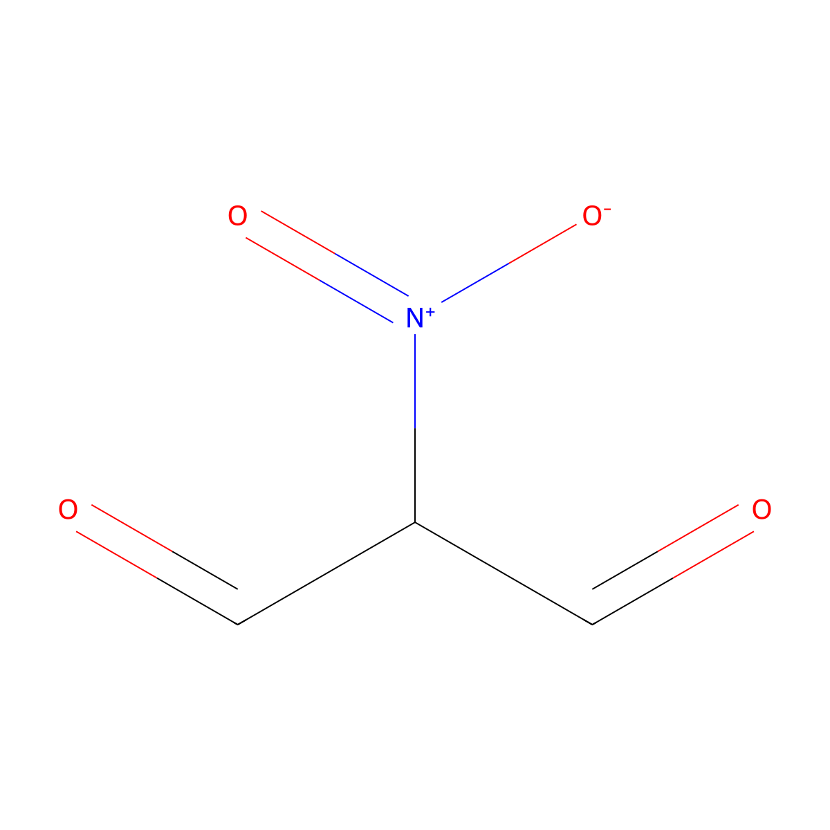 Nitromalonaldehyde molecular structure, CAS 609-32-5