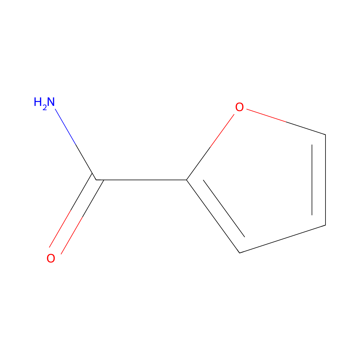 Furamide molecular structure, CAS 609-38-1