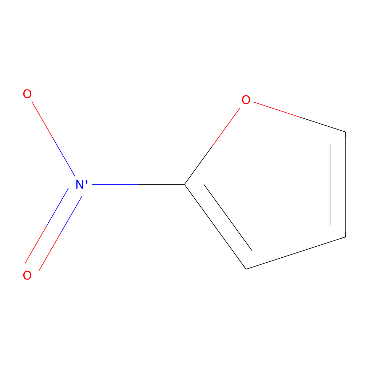 2-Nitrofuran molecular structure, CAS 609-39-2