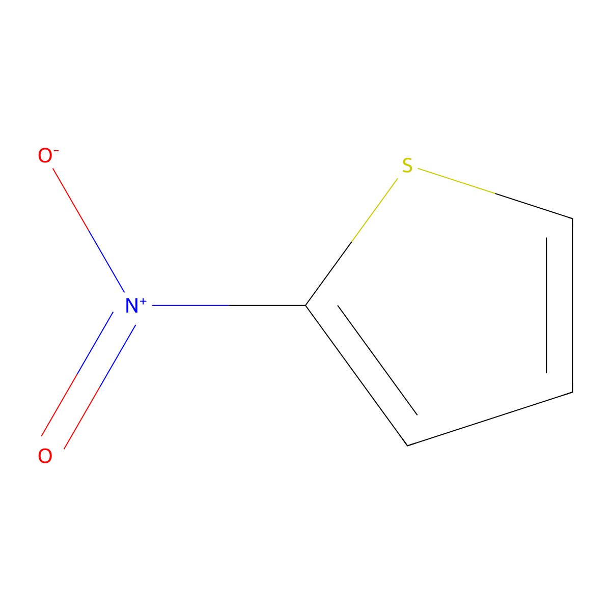 Thiophene, 2-nitro- molecular structure, CAS 609-40-5
