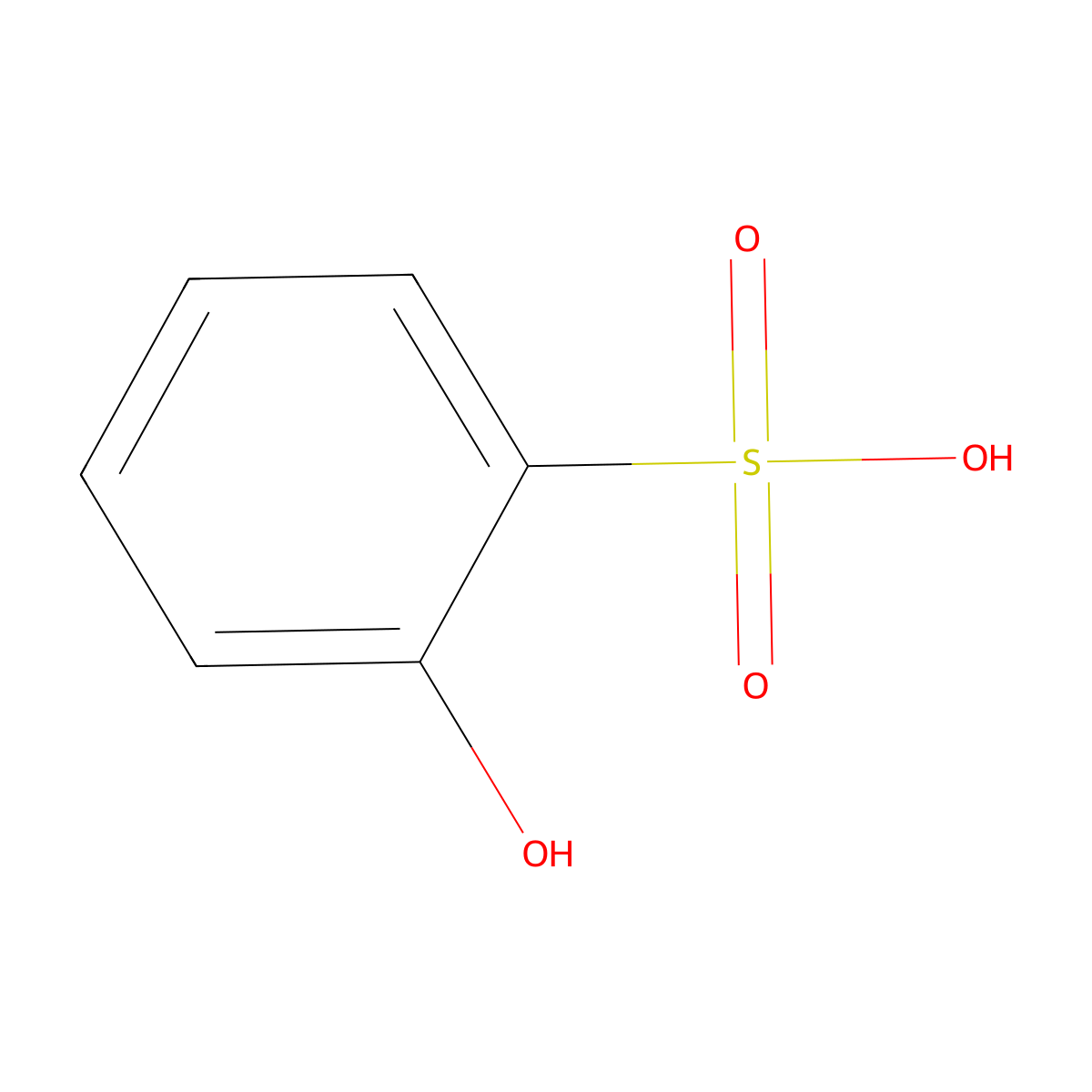 o-Phenolsulfonic acid molecular structure, CAS 609-46-1