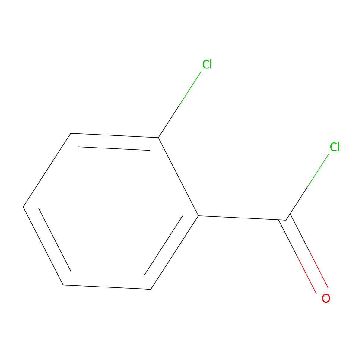 2-Chlorobenzoyl chloride molecular structure, CAS 609-65-4