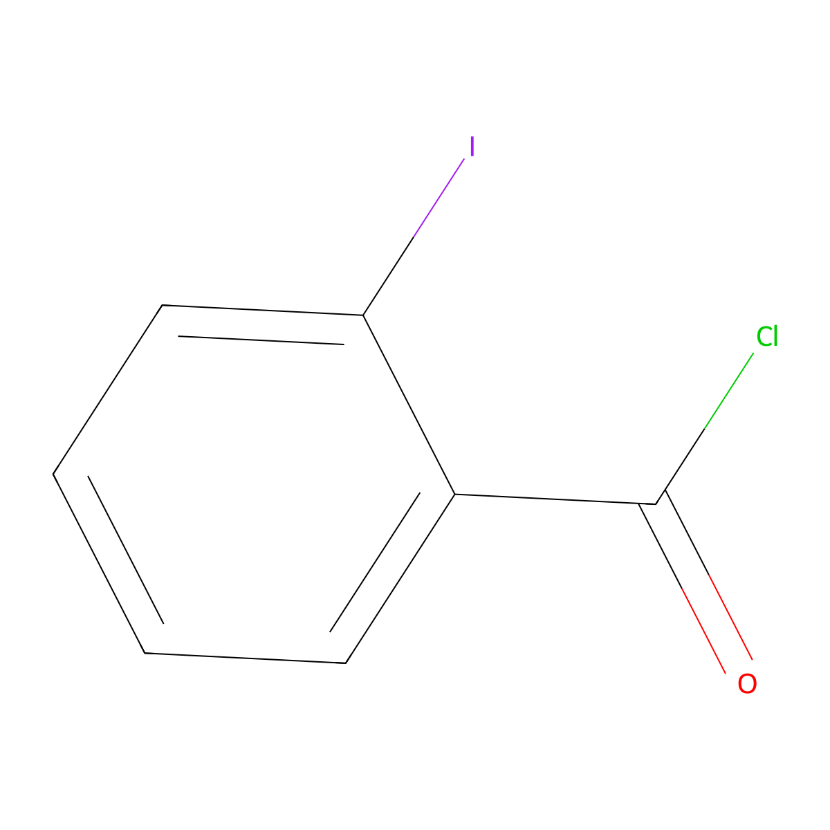 2-Iodobenzoyl chloride molecular structure, CAS 609-67-6
