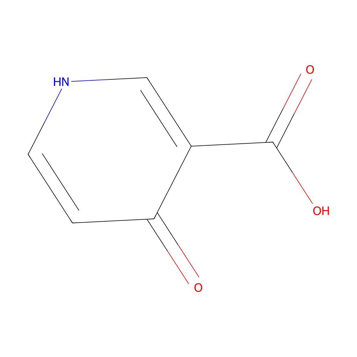 4-Hydroxynicotinic acid molecular structure, CAS 609-70-1