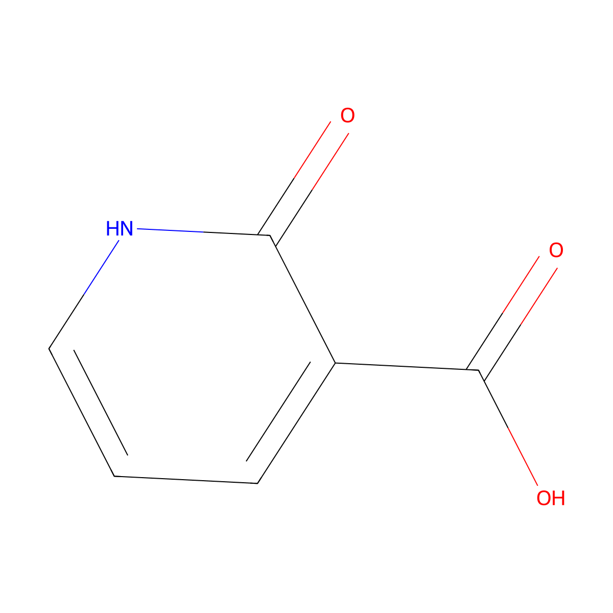 2-Hydroxynicotinic acid molecular structure, CAS 609-71-2