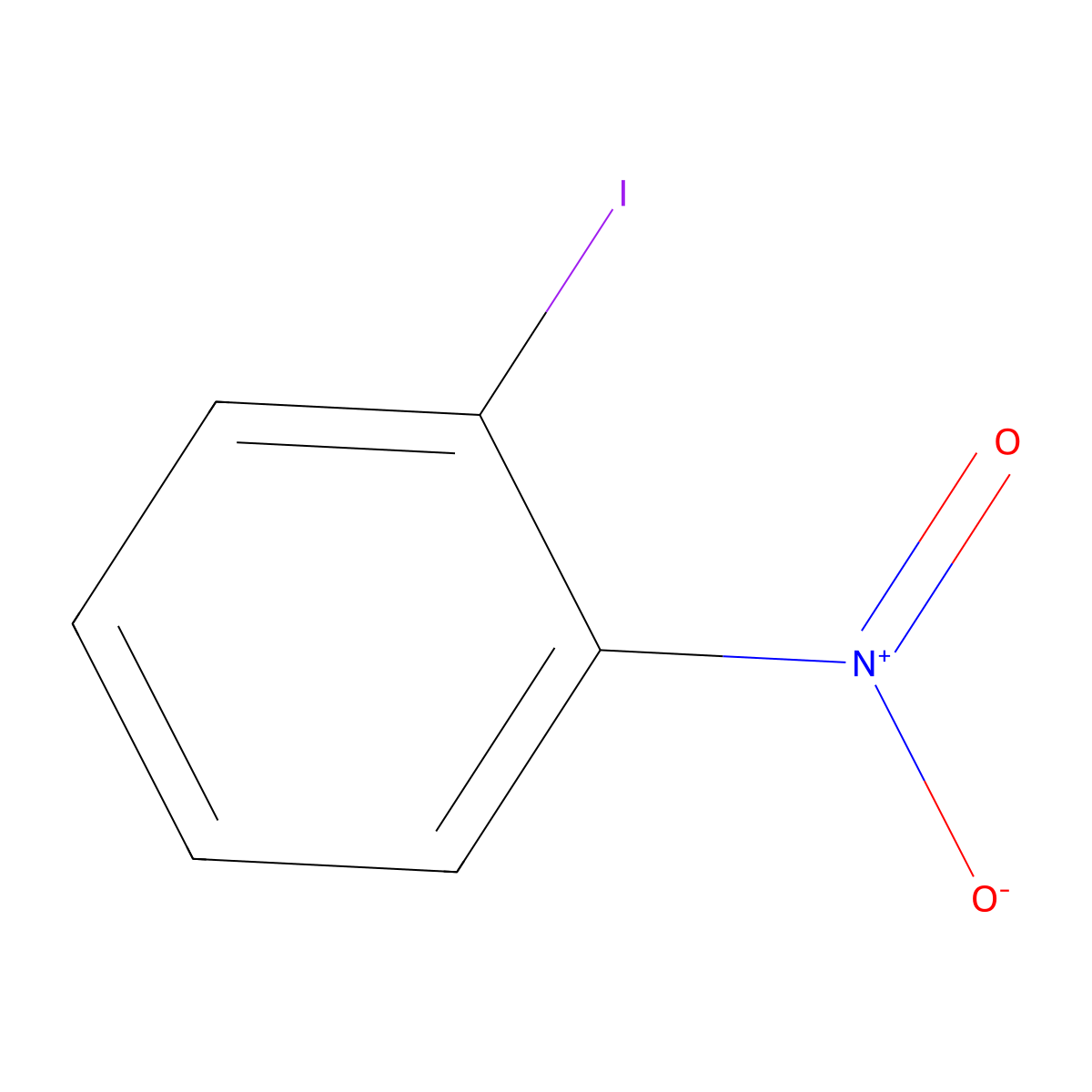 o-Iodonitrobenzene molecular structure, CAS 609-73-4