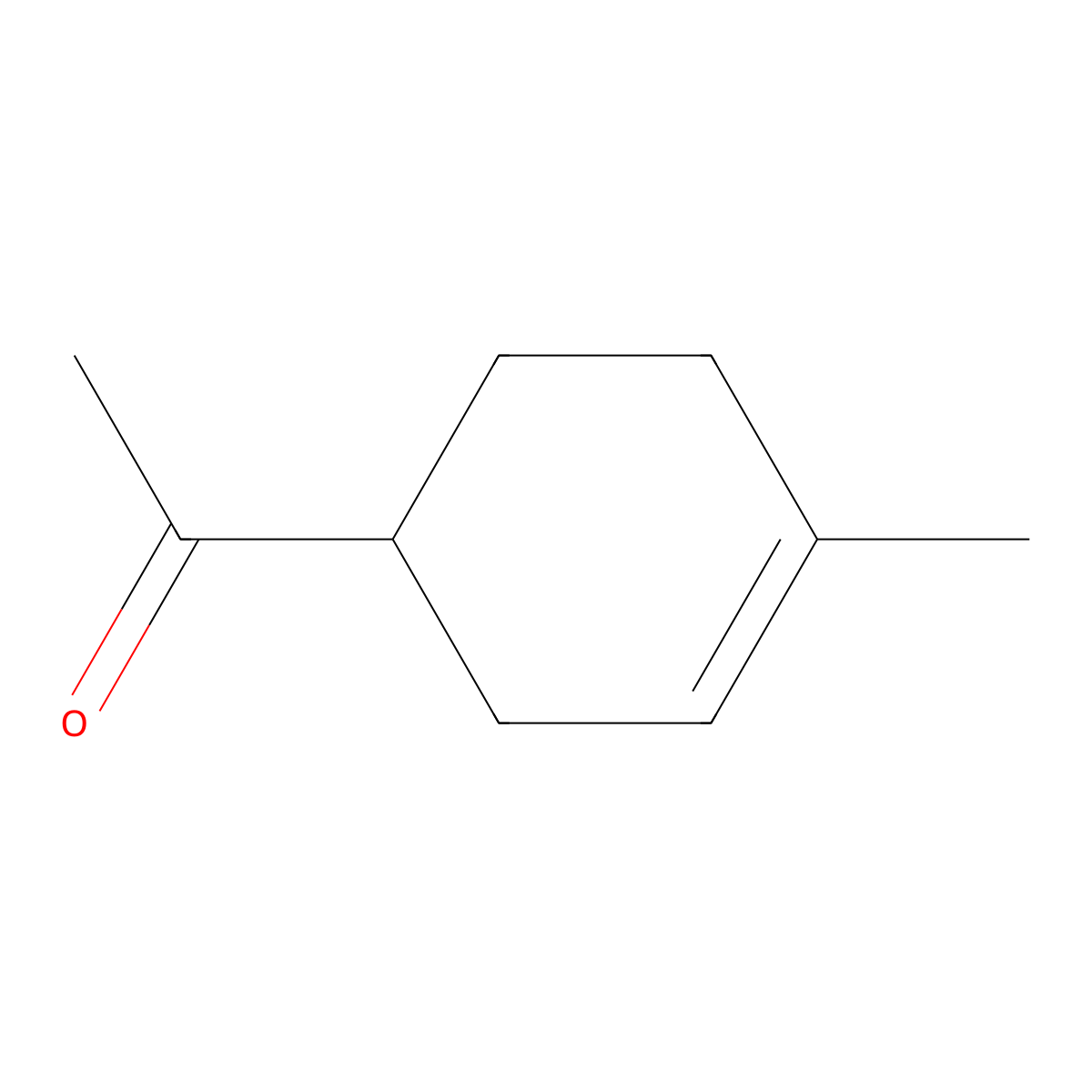 4-Acetyl-1-methylcyclohexene molecular structure, CAS 6090-09-1