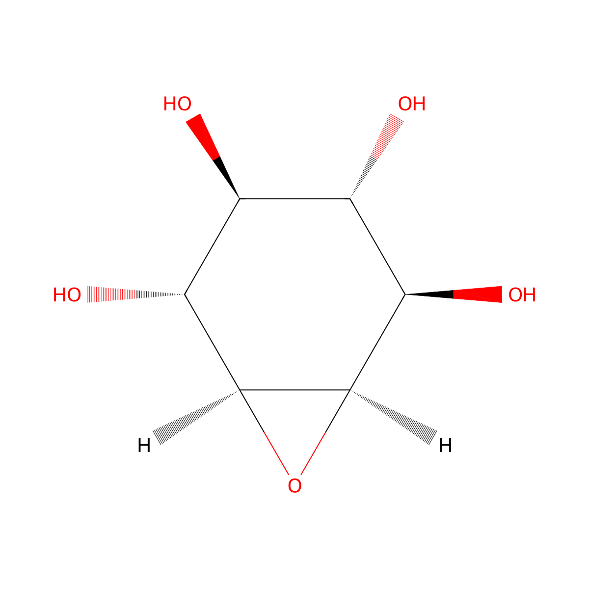 Conduritol B Epoxide molecular structure, CAS 6090-95-5