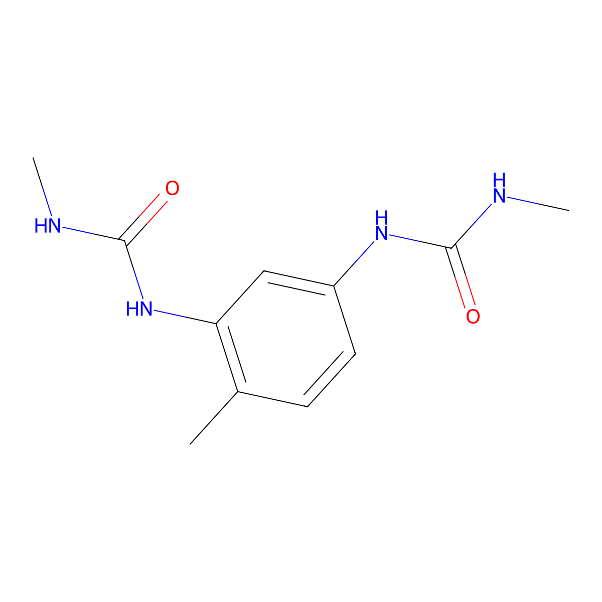 Urea, N,N''-(4-methyl-1,3-phenylene)bis(N'-methyl- molecular structure, CAS 60903-51-7