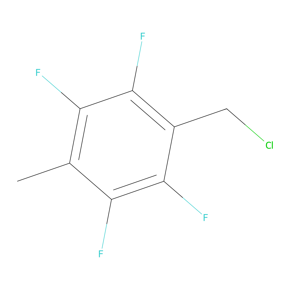 1-(Chloromethyl)-2,3,5,6-tetrafluoro-4-methylbenzene molecular structure, CAS 60903-84-6