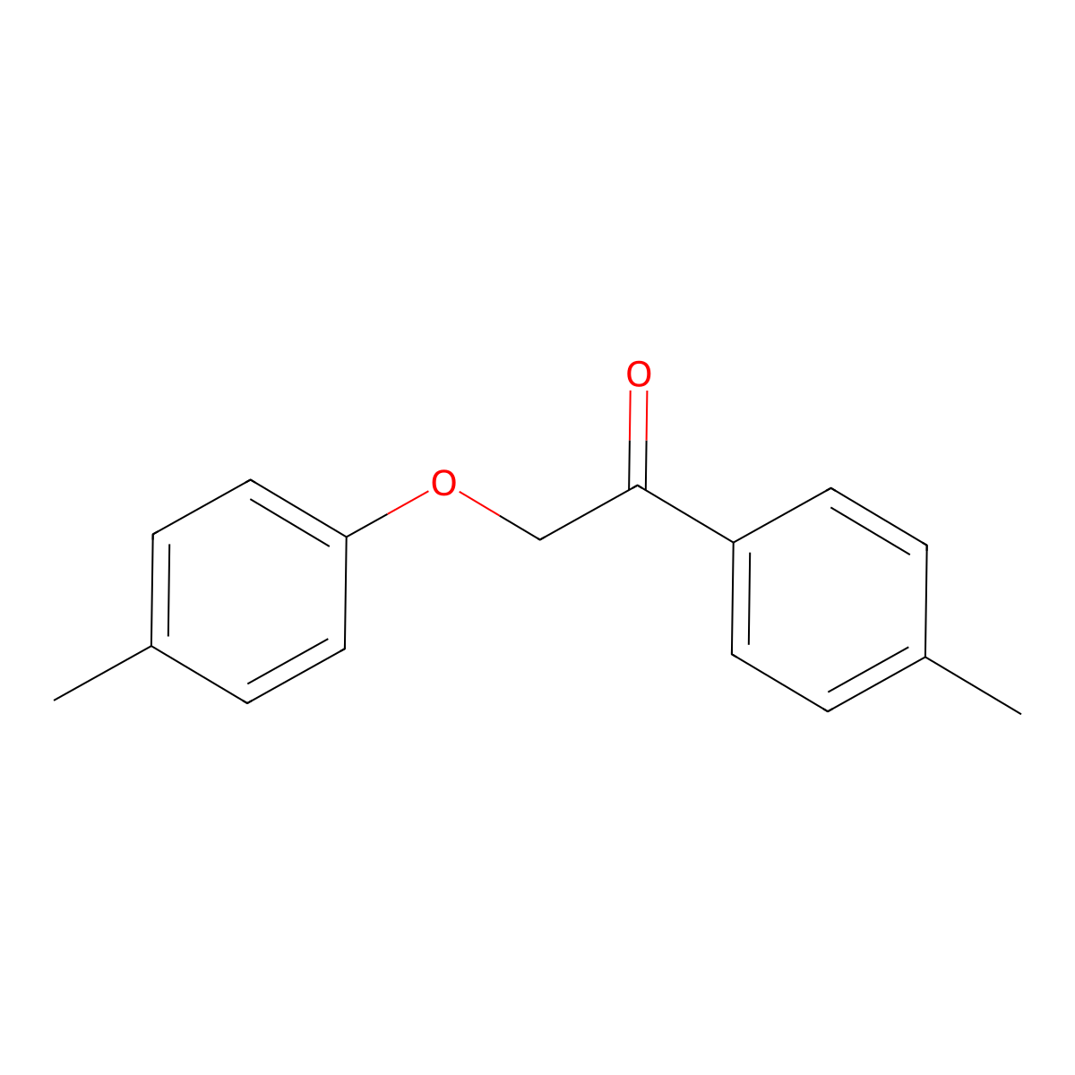 2-(4-Methylphenoxy)-1-(4-methylphenyl)ethanone molecular structure, CAS 60904-47-4