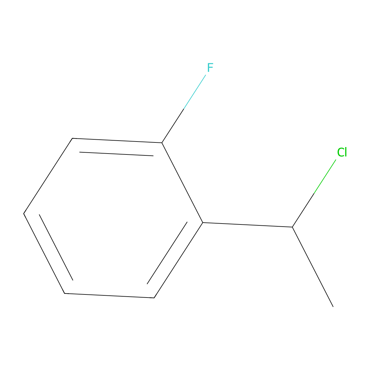 1-(1-Chloroethyl)-2-fluorobenzene molecular structure, CAS 60907-87-1