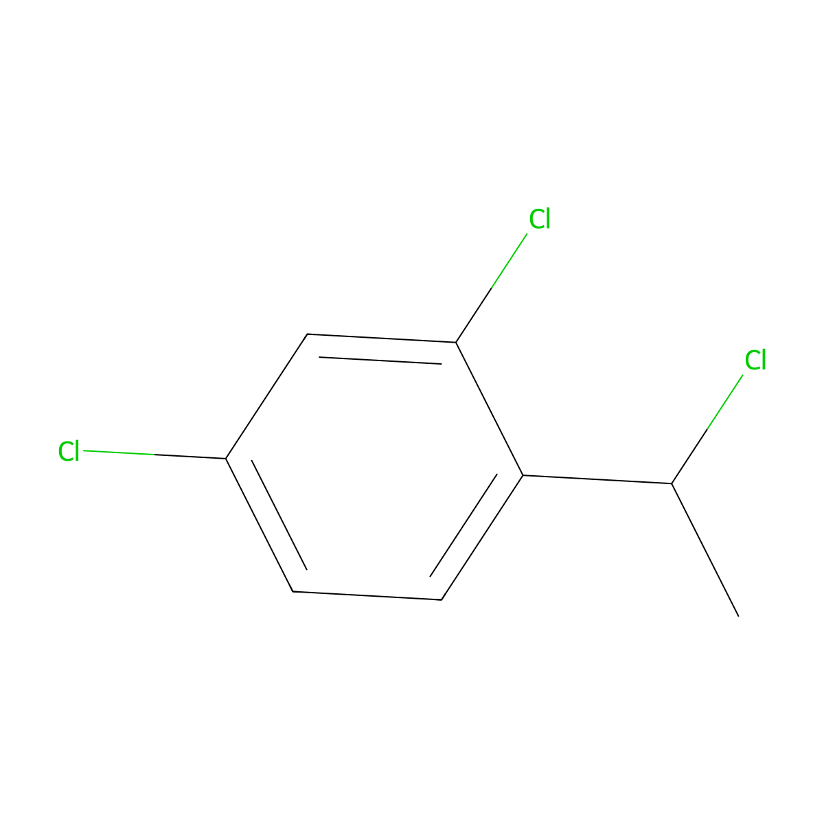 2,4-Dichloro-1-(1-chloroethyl)benzene molecular structure, CAS 60907-89-3