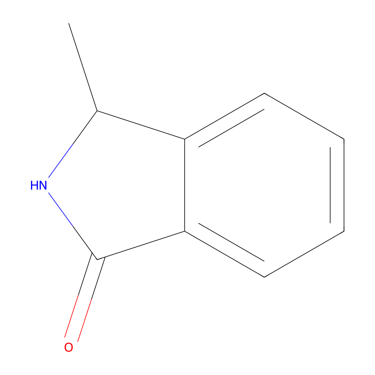 3-Methyl-1-isoindolinone molecular structure, CAS 6091-76-5