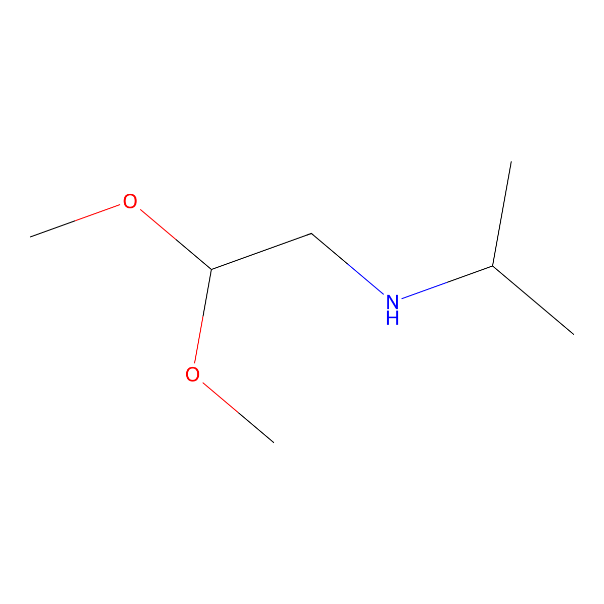 (2,2-Dimethoxyethyl)(propan-2-yl)amine molecular structure, CAS 60912-32-5